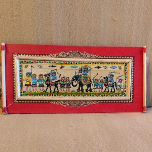 Hand-Painted Pattachitra Style Procession Scene