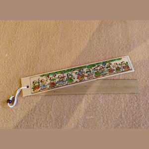 Hand-Painted Pattachitra Style Wooden Bookmark