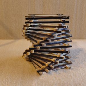 Handcrafted Bamboo Spiral Sculpture