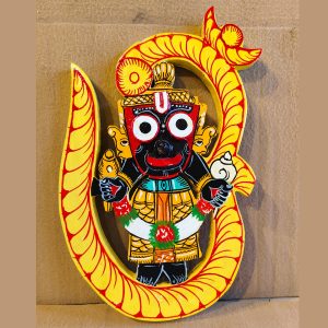 Hand-Painted Wooden Jagannath Idol Wall Hanging