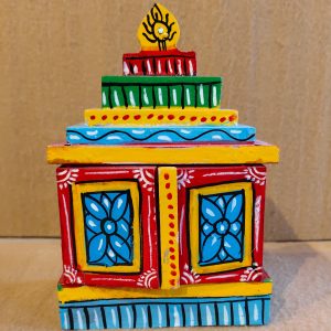 Hand-Painted Miniature Temple Figurine