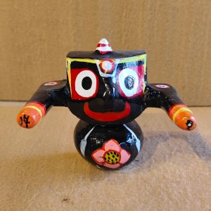 Hand-Painted Wooden Jagannath Idol