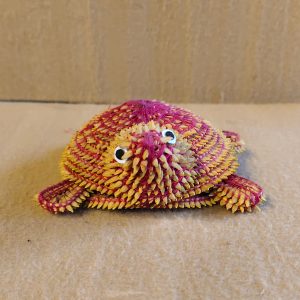 Handcrafted Coiled Natural Fiber Turtle Figurine