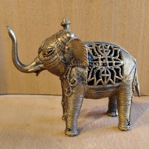 Handcrafted Dhokra Art Brass Elephant Figurine