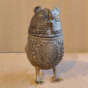 Vintage Brass Owl Incense Holder or Dhokra Art Tribal Owl Figurine
