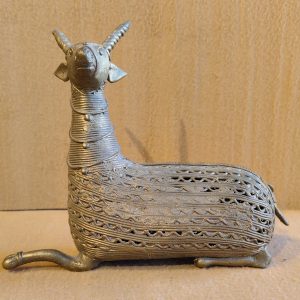 Vintage Brass Deer/Goat Incense Burner or Dhokra Art Tribal Animal Figurine